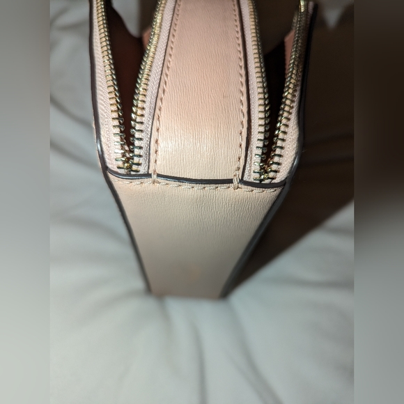 Kate Spade Connie Double Zip Chain Rosy Cheeks Leather Crossbody - Picture 5 of 11